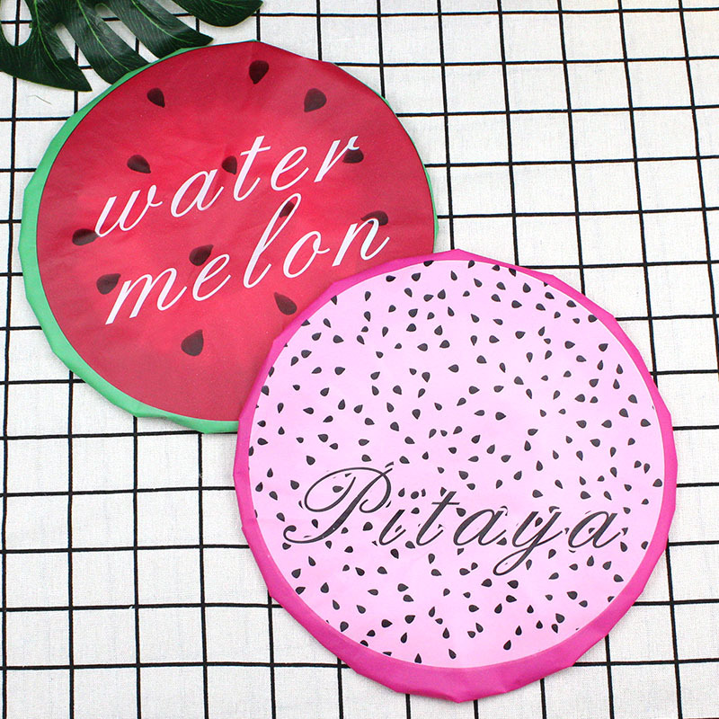 Yaling 8804 factory direct fruit cute cartoon shower cap waterproof dustproof shower cap ladies shower cap