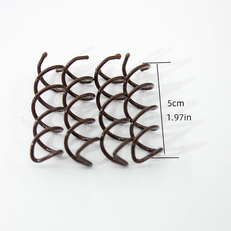 DIY Headwear Hairdressing Tools Screw Clip Chuck Hair Artifact Ball Head Bud Brown Invisible Spring Clip 5cm