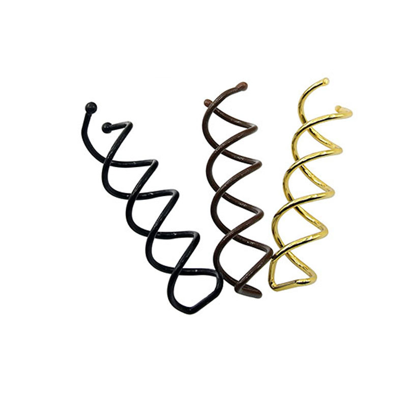 DIY Headwear Hairdressing Tools Screw Clip Chuck Hair Artifact Ball Head Bud Brown Invisible Spring Clip 5cm