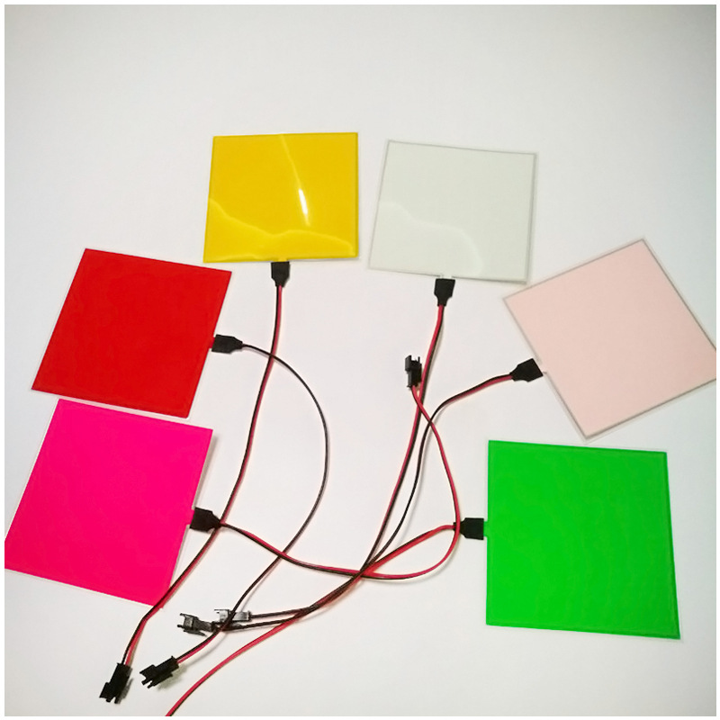 Supply 10*10cm EL cold light sheet luminescent sheet EL cold light source EL cold light sheet cold light source