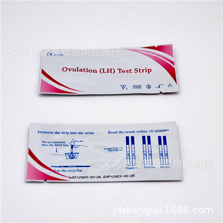 Cross-border supply of English packaging ovulation test paper ovulation test strip ovulation LH pregnancy test paper