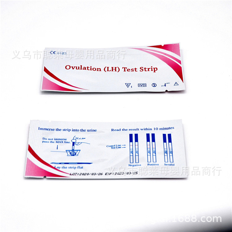 Cross-border supply of English packaging ovulation test paper ovulation test strip ovulation LH pregnancy test paper