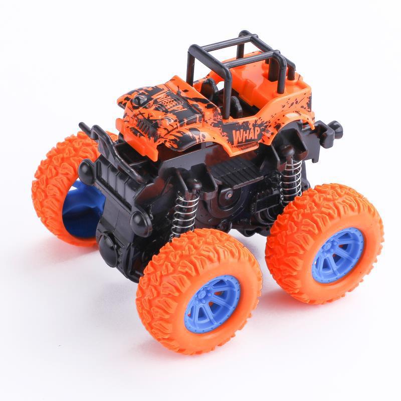 Cross-border dedicated for children's four-wheel drive inertia off-road vehicle simulation stunt swing car toy stall supply wholesale