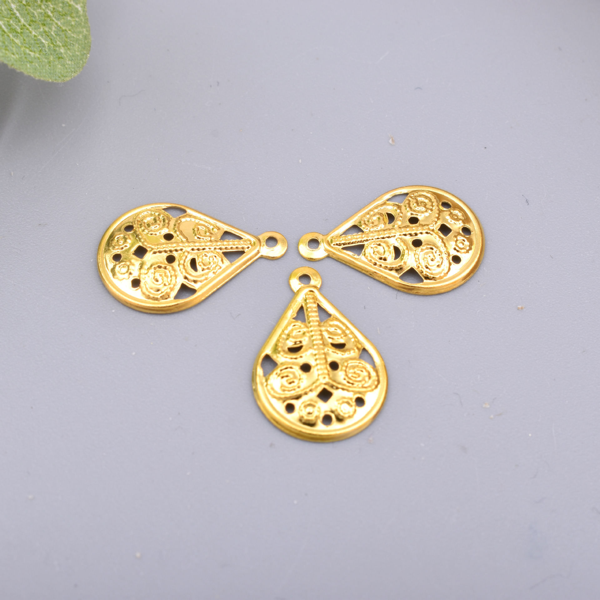 DIY Accessories Antique Tassel Exquisite Earrings Pendant Metal Flower Hairpin Material Accessories Wholesale