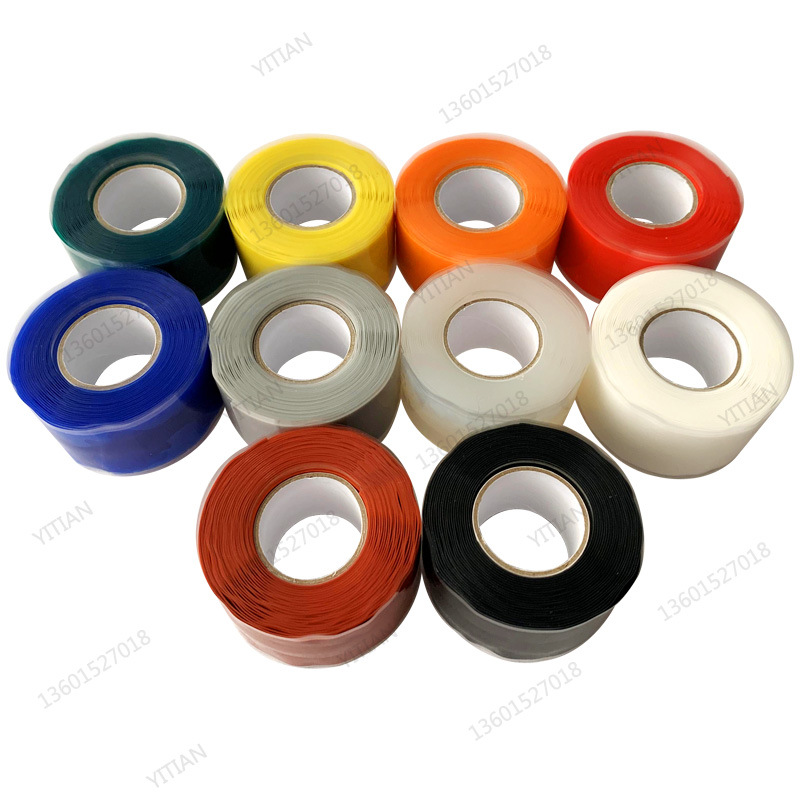 Silicone rubber self-adhesive tape Silicone self-adhesive tape Waterproof plugging tape Electrical tape Self-dissolving tape