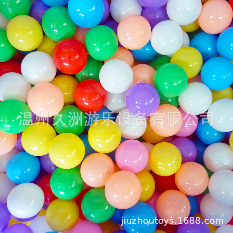 Factory Direct Sales Ocean Ball 8cm Colorful Eco-friendly Thickeneded Wave Ball Kidsren's Paradise Indoor Toy Ball Wholesale