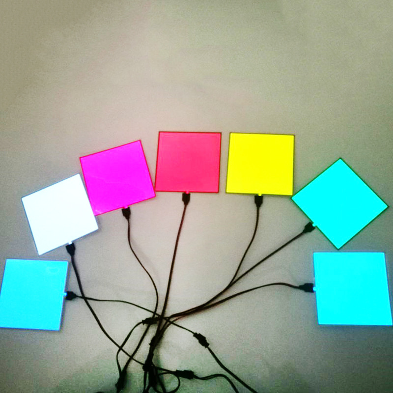 Supply 10*10cm EL cold light sheet luminescent sheet EL cold light source EL cold light sheet cold light source