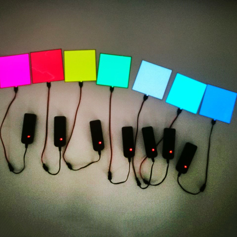 Supply 10*10cm EL cold light sheet luminescent sheet EL cold light source EL cold light sheet cold light source