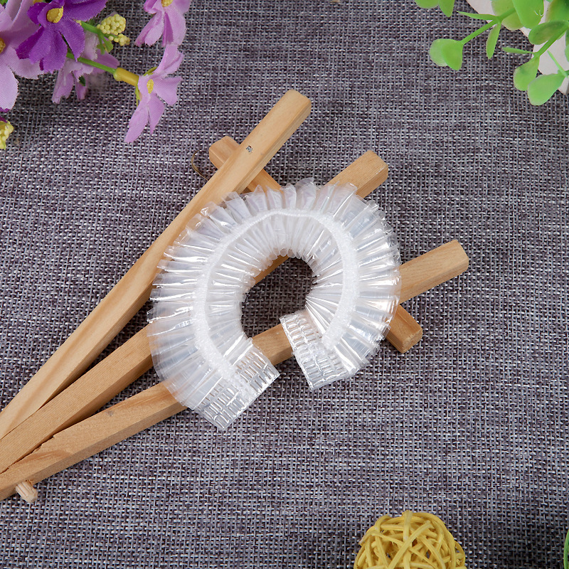 Cross-border Direct Supply Room Disposable Shower Cap PE Thickened High Pressure Transparent PE Shower Cap Hotel Toiletries