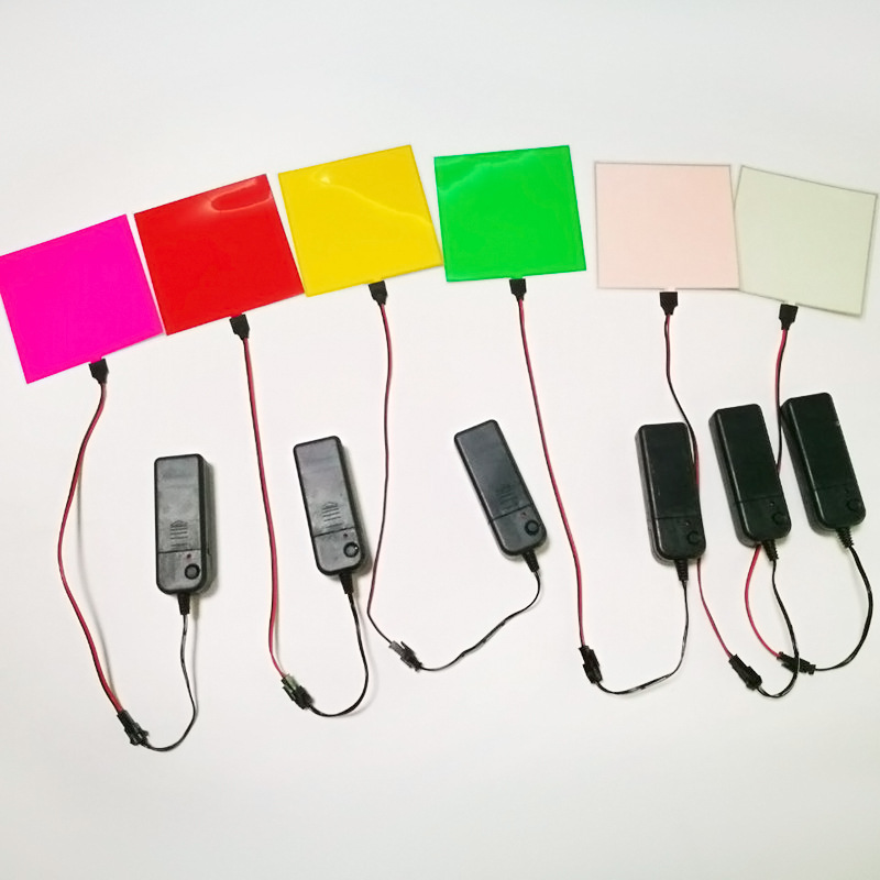 Supply 10*10cm EL cold light sheet luminescent sheet EL cold light source EL cold light sheet cold light source
