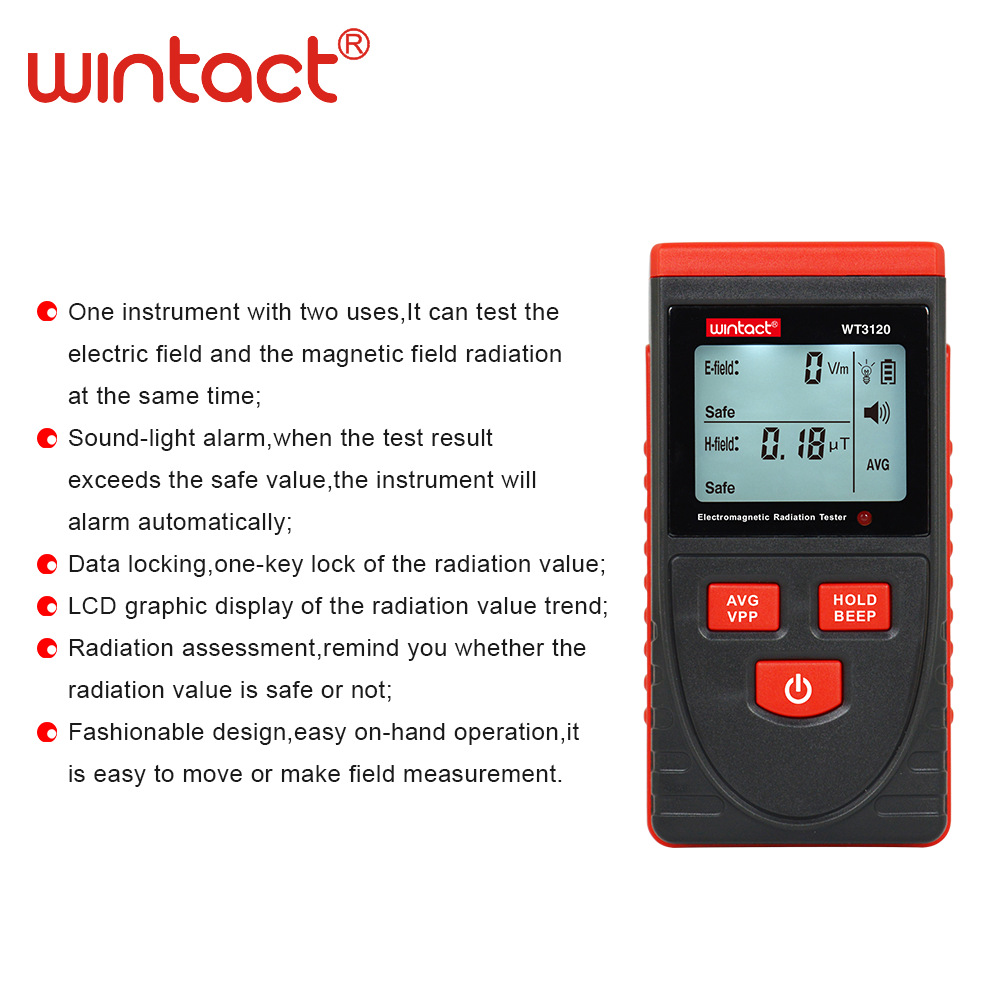 Huitianyi WT3120 electromagnetic radiation tester household electrical appliance detector office equipment mobile phone radiation protection