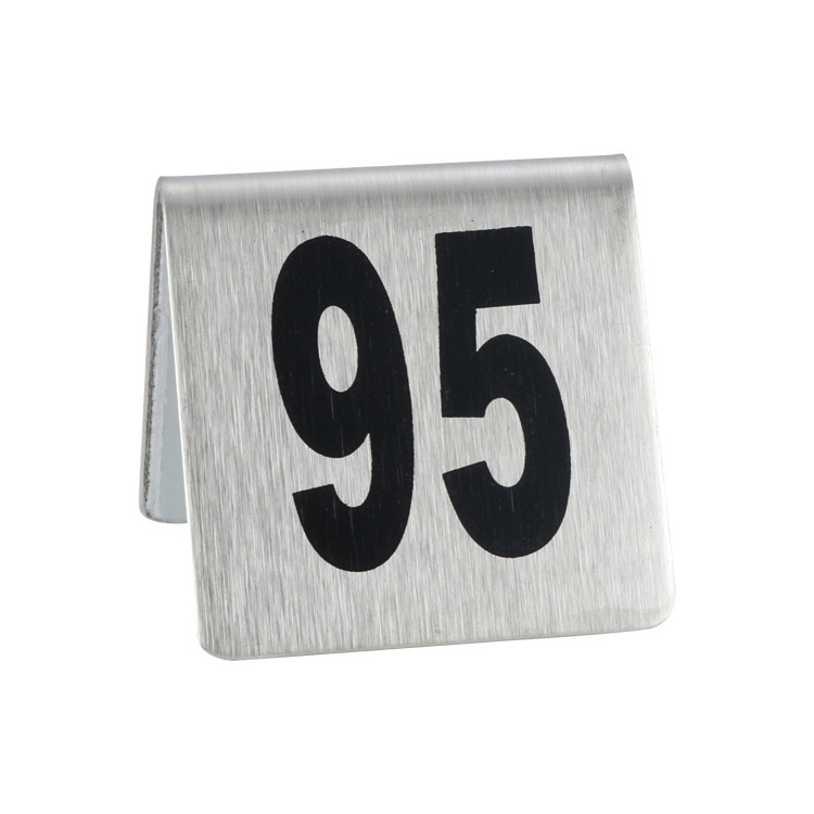 Stainless steel table plate table number table number number number plate ordering plate number queuing number dining room table table prompt plate