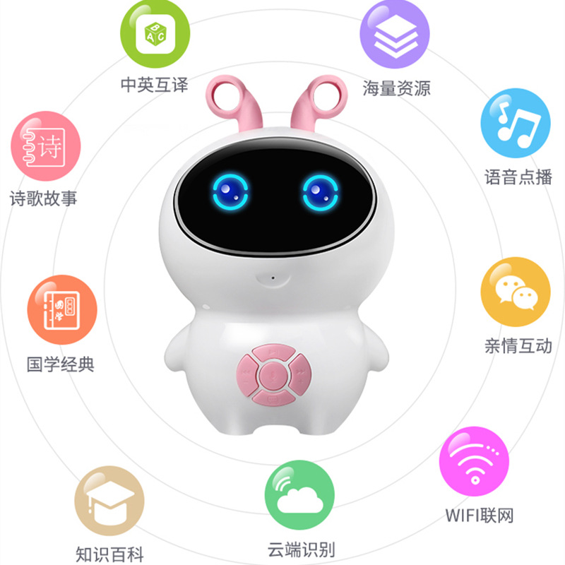 Popular Artificial Intelligence Robot Early Education Kidsren's Toy Ai Voice Wifi High-Tech Educational Gift Learning Machine
