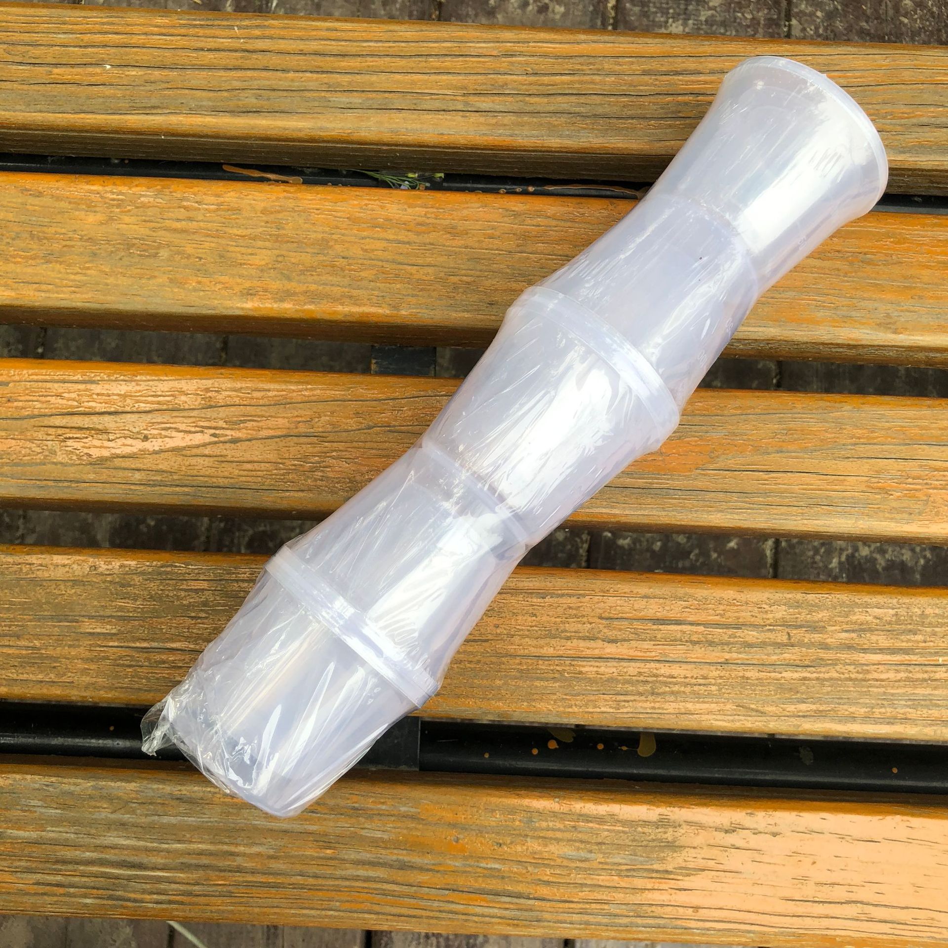 Fishing measuring cup three-piece hard plastic bait measuring cup fishing supplies wholesale fish food bait scale measuring cup