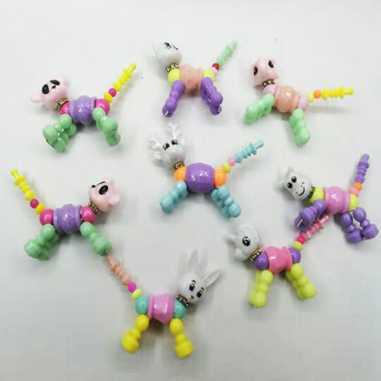 Amazon Variety Beaded Bracelet Children's DIY Twist Educational Toy Magical Magic Animal Beads