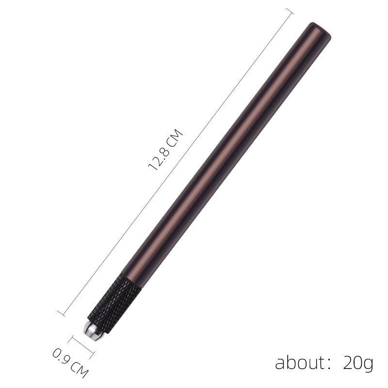 Factory direct brown tattoo pen No. 11 eyebrow tattoo pen multifunctional cross eyebrow tattoo manual pen