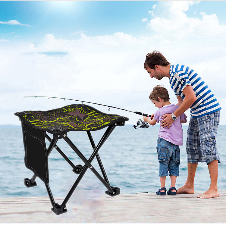 Small Stool Fishing Mazar Outdoor Folding Mazar Fishing Chair Car Portable Beach Chair Travel Art Folding Stool