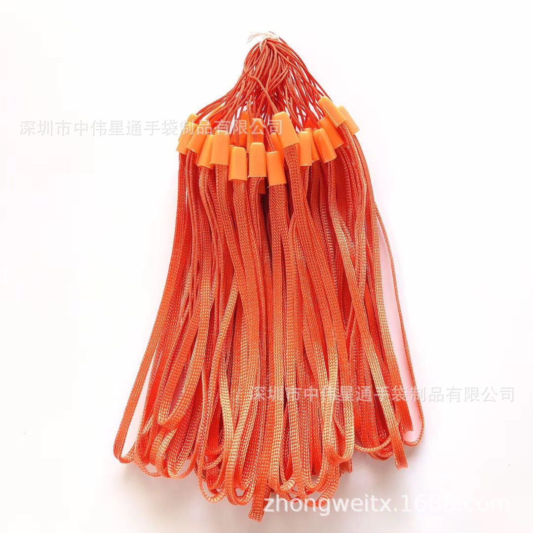 Factory supply twelve color spot pine rope hand-held fan lanyard radio lanyard selfie stick sling