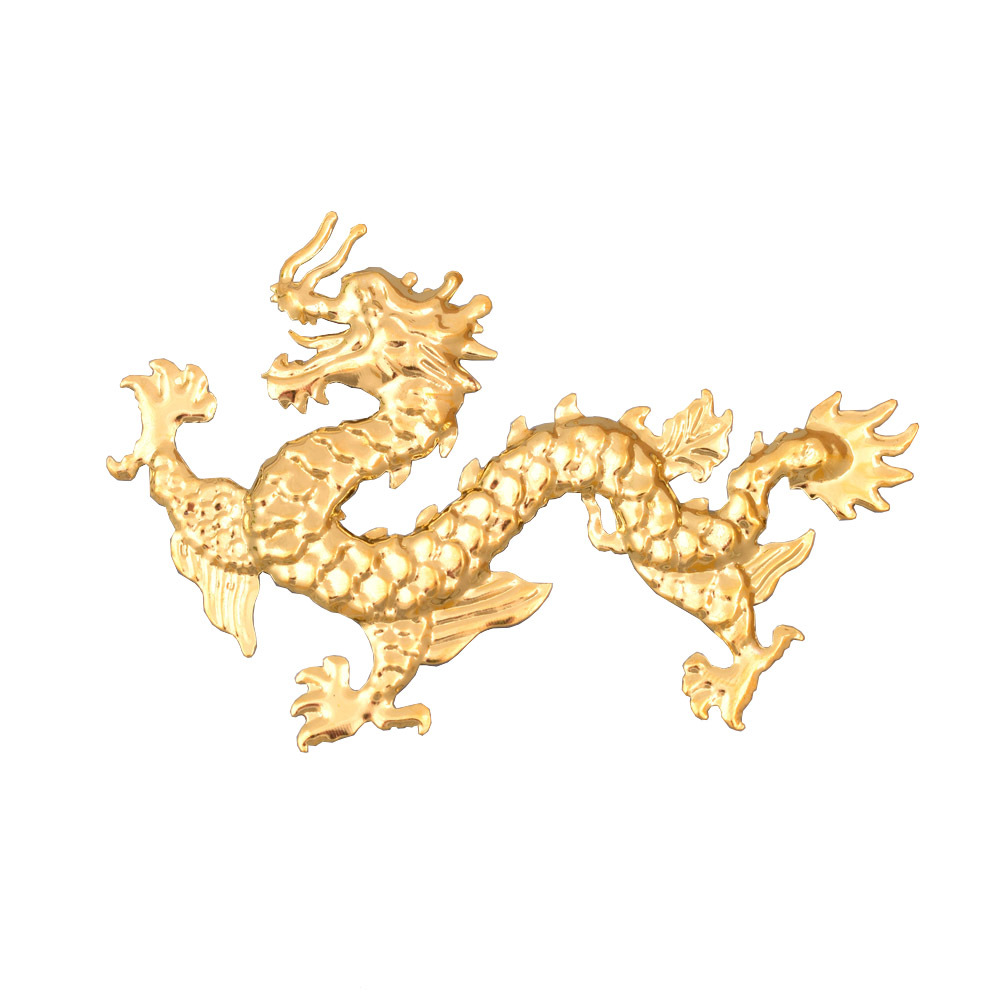 Diy round fan material left and right dragon decorative metal flower hairpin phoenix crown clothing accessories antique walking accessories