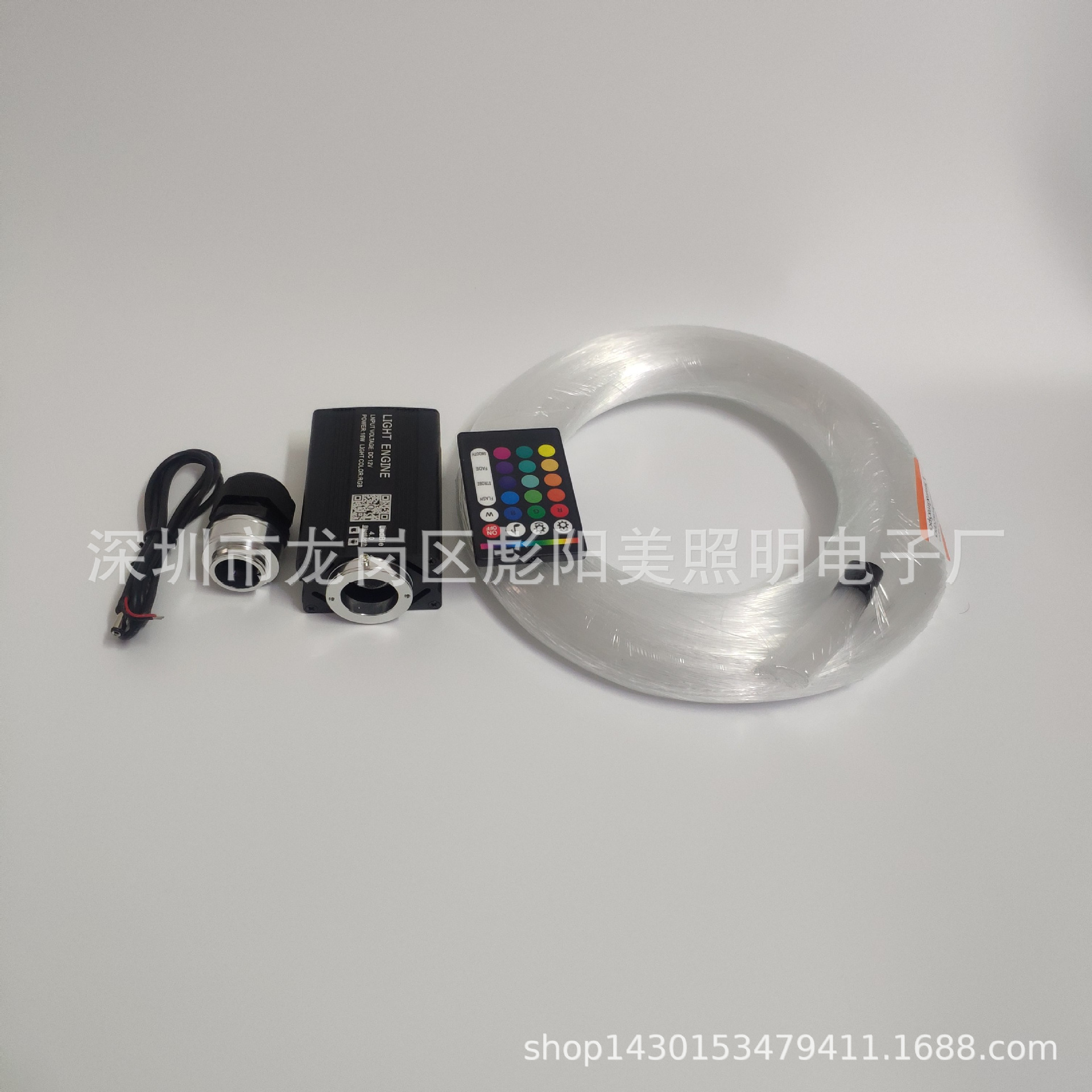 Supply car voice-controlled optical fiber lamp remote control mobile phone APP control car music starry modified suit