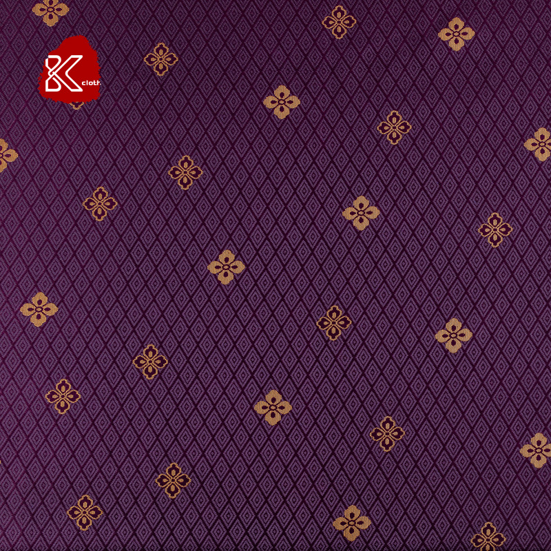 Tea Cup Mat Clothing Hanfu Woven Brocade Western Array Woven Gold Jacquard Fabric