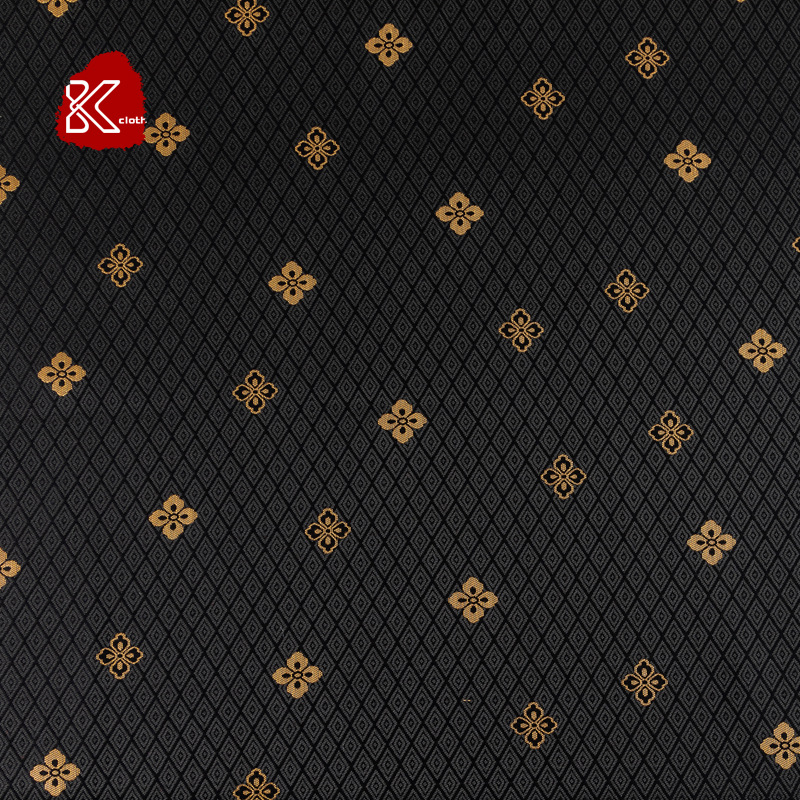 Tea Cup Mat Clothing Hanfu Woven Brocade Western Array Woven Gold Jacquard Fabric