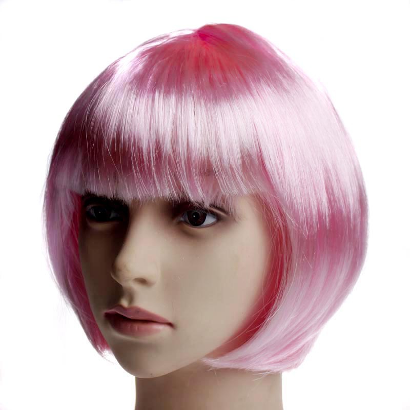 Factory Outlet Bobo Short Hair Color Wig Student Head Wig Party Wig