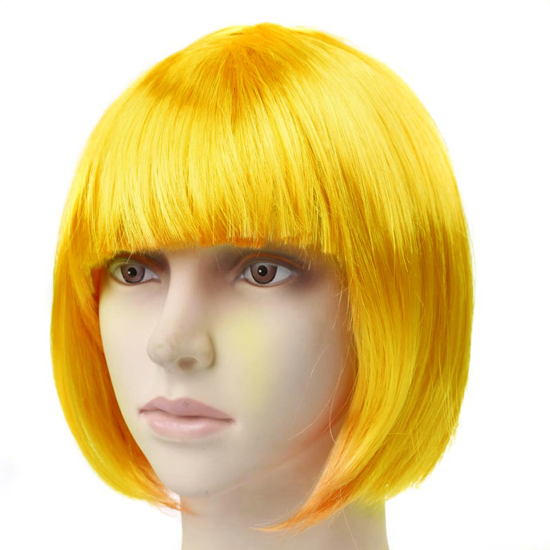 Factory Outlet Bobo Short Hair Color Wig Student Head Wig Party Wig