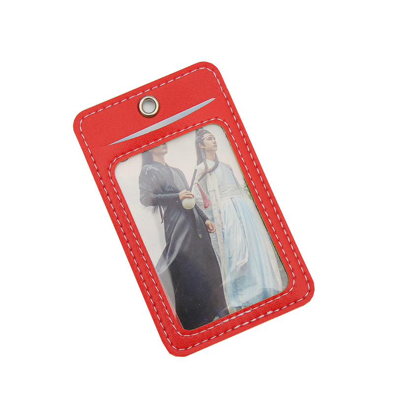 Spot supply leather certificate card set function leather access control bus card set protection set