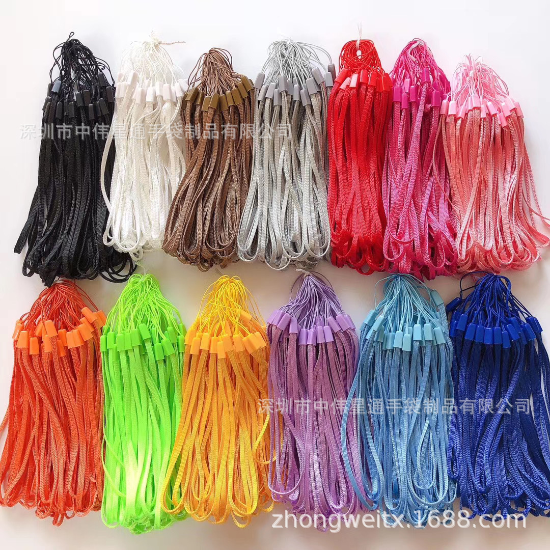 Поставки с фабрики двенадцатицветный ручной вентилятор с веревкой из сосны, шнурок для радио, шнурок для селфи