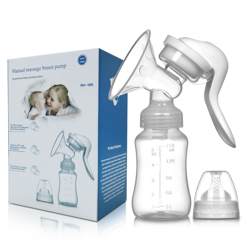 Manual breast pump suction large maternal and infant products milking milk pull milk pump breast pump non-electric cross-border