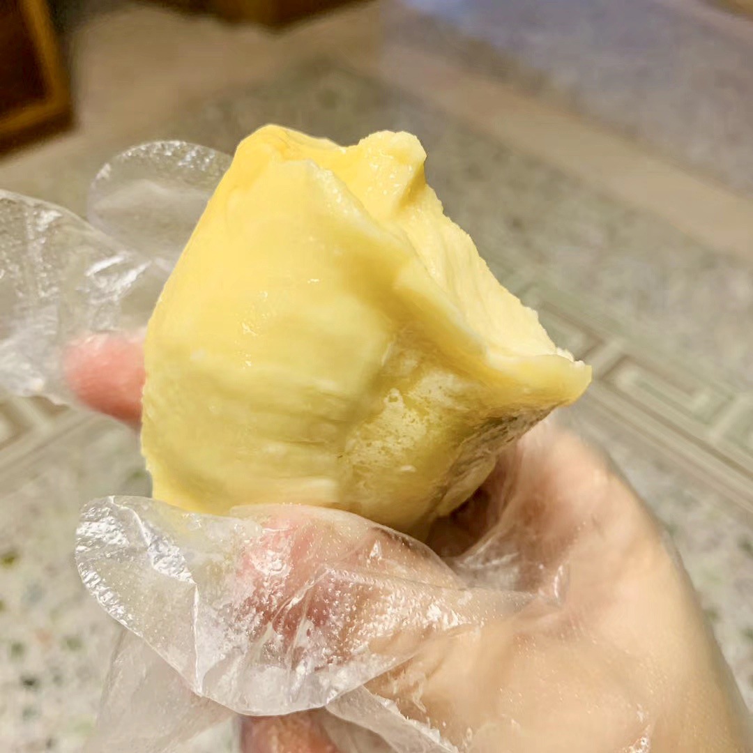 Fresh Fruit Imported from Thailand, Golden Pillow Frozen Durian Meat, Grade Aaa, with Seeds, 1.0kg Tree-Ripened, Individually Packaged