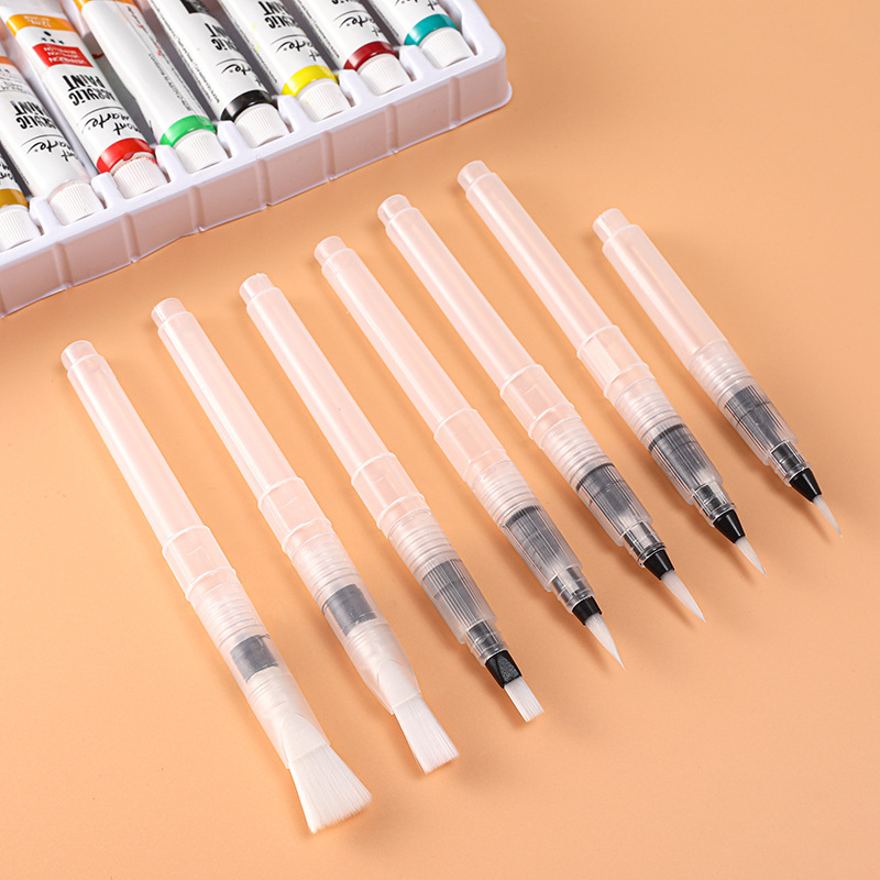 Wholesale Tap Pen Set Solid Watercolor Paint Pen Beginners Hand Painted Brush Support Soft Head Water Storage Brush
