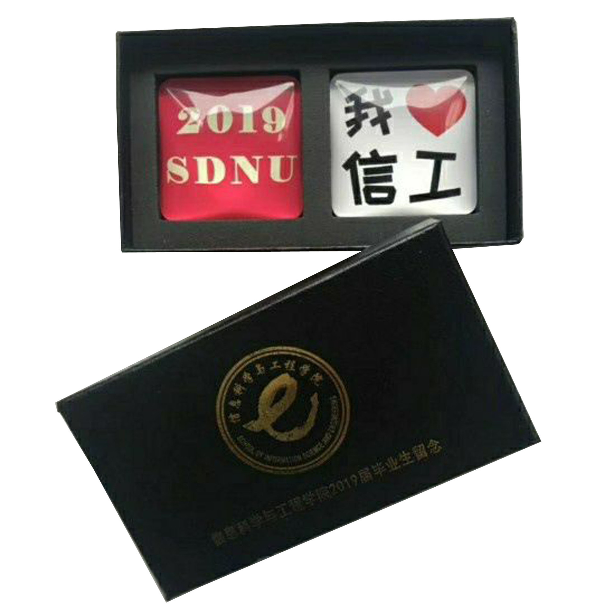 Customized Magnetic Glass Refrigerator Magnet DIY Animation Cultural and Creative Gifts Acrylic Crystal Glue Custom Gift Box Packaging