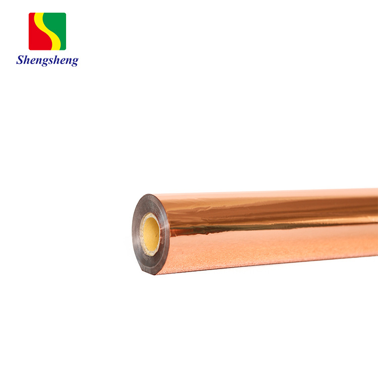 Rose Gold Anodized Aluminum Colorful Hot Stamping Paper, Ribbon Hot Stamping Material, Stable Quality, No Flying Gold, Long-Term Supply
