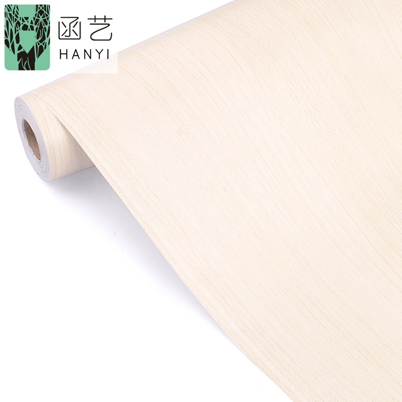 Manufacturer's Supply Wallpaper Self-Adhesive Waterproof Imitation Wood Grain Pvc Cabinet Tables and Chairs Traceless Furniture Renovation Stickers Instant Stickers