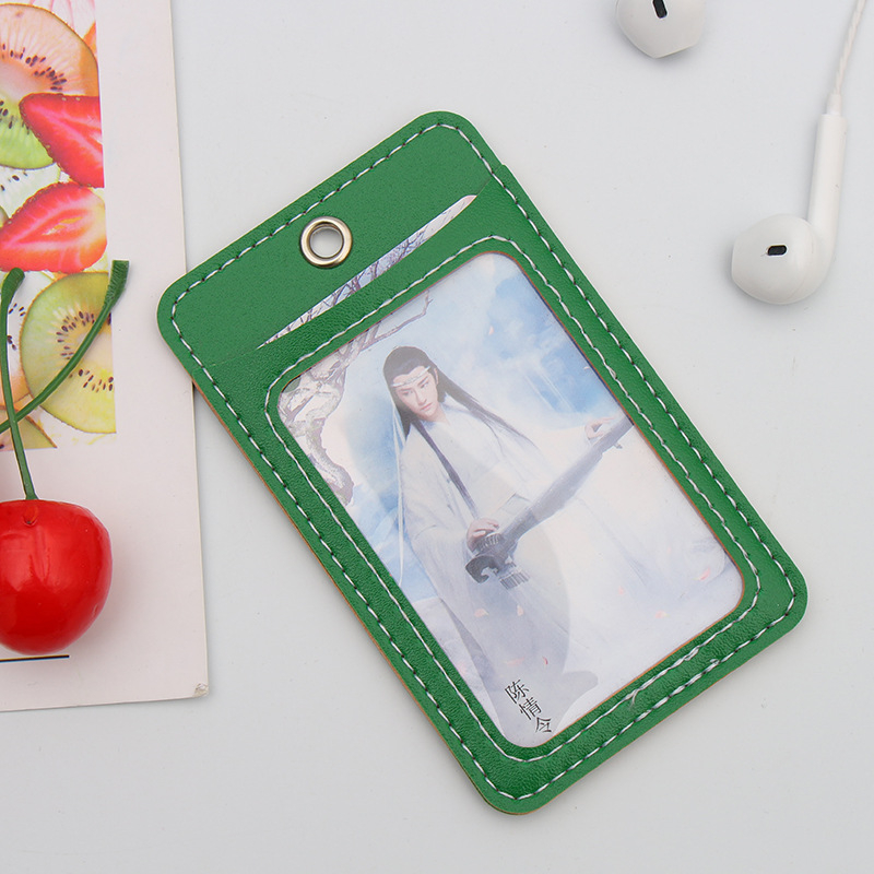 Spot supply leather certificate card set function leather access control bus card set protection set