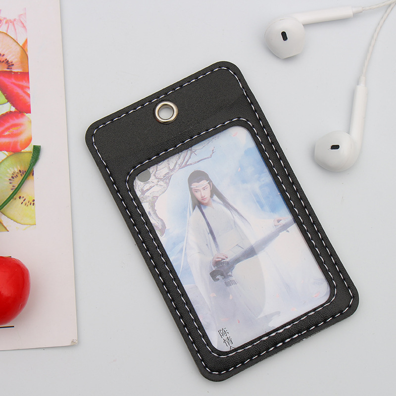 Spot supply leather certificate card set function leather access control bus card set protection set