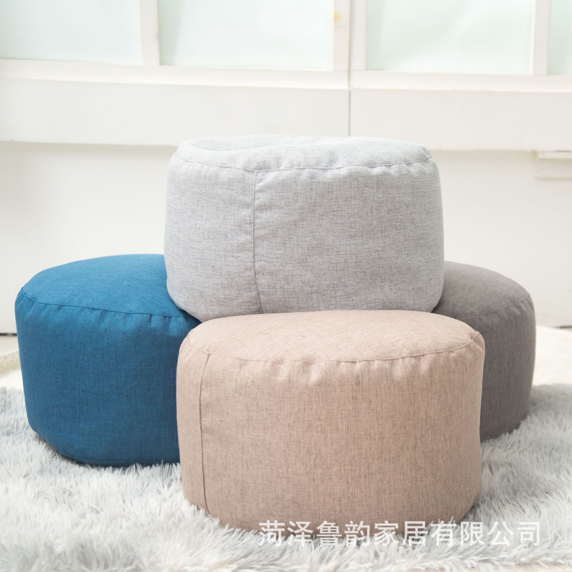 Thickened Cotton and Linen Bean Bag Cover, Cloth Cover, Simple Bean Bag Cover, Sofa Jacket, Popular Removable and Washable Liner Cover