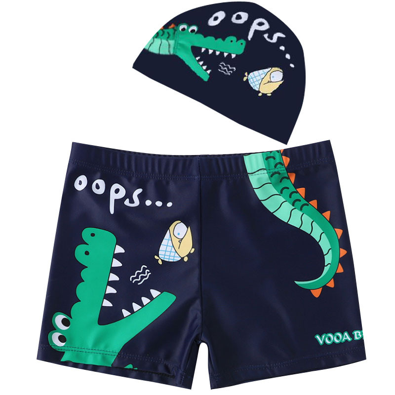 New children's swimming trunks small and medium-sized children's swimming trunks hot spring beach cartoon printing children's swimwear suit wholesale