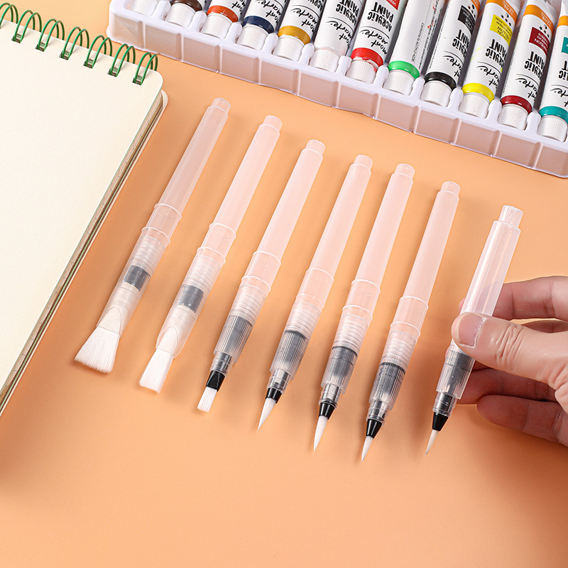 Wholesale Tap Pen Set Solid Watercolor Paint Pen Beginners Hand Painted Brush Support Soft Head Water Storage Brush
