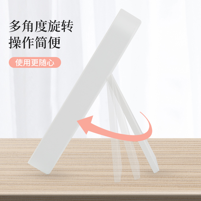 LED Desktop Makeup Mirror Internet Celebrity Folding Portable Small Mirror with Light Supplements Desktop Small Makeup Mirror Student Mirror