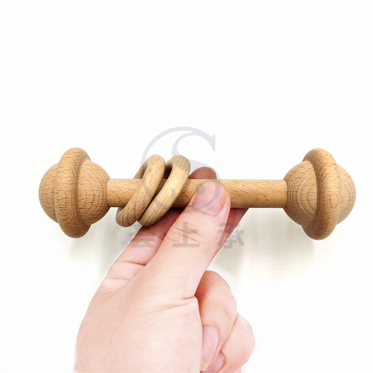 Logs Rattle Baby Toys 0-1 Years Old Baby Early Education Creative Export Quality Grasp Training Toys Engraved LOGO