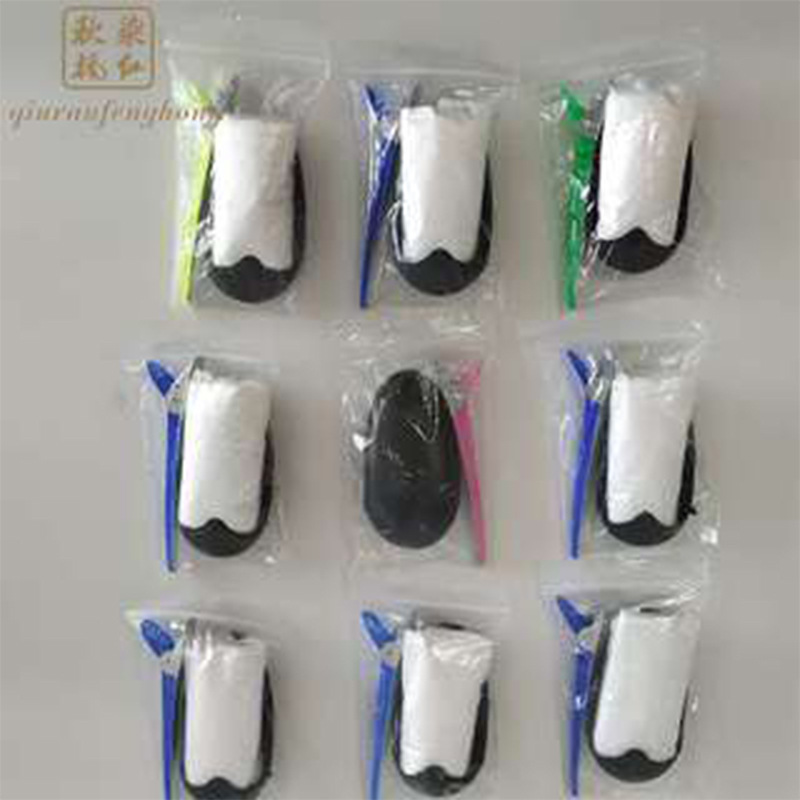 Factory disposable perm six-piece set barber shop hair tools perm supplies hair dyeing six-piece set