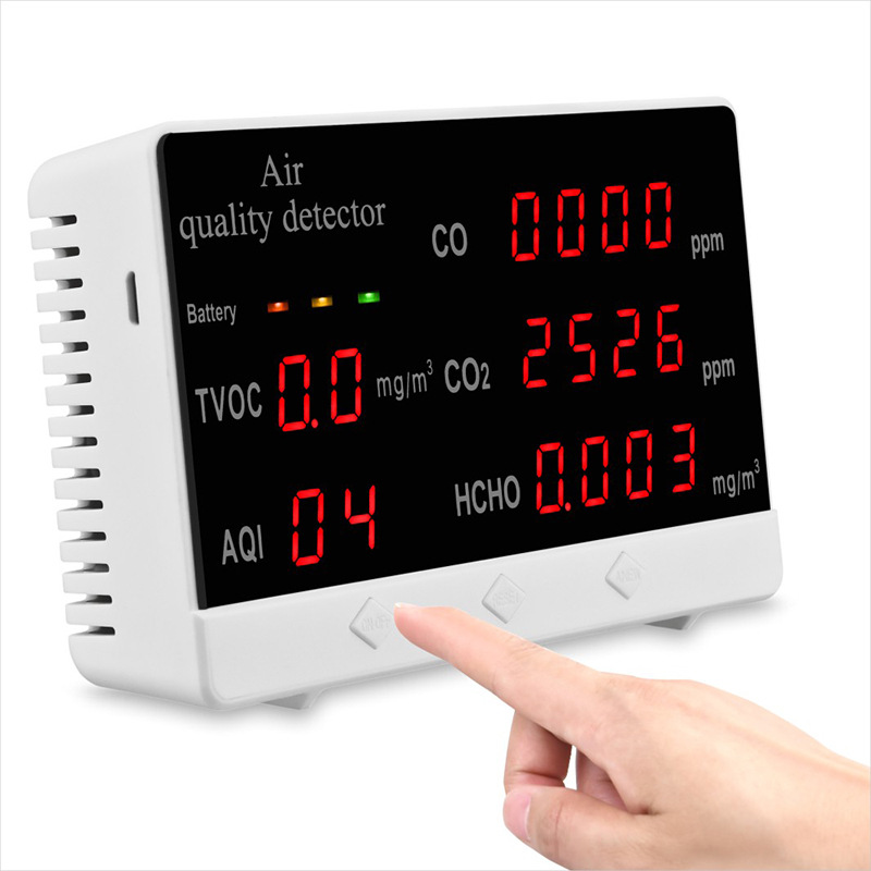 CO2 carbon dioxide detector TVOC carbon monoxide air quality detector formaldehyde detector