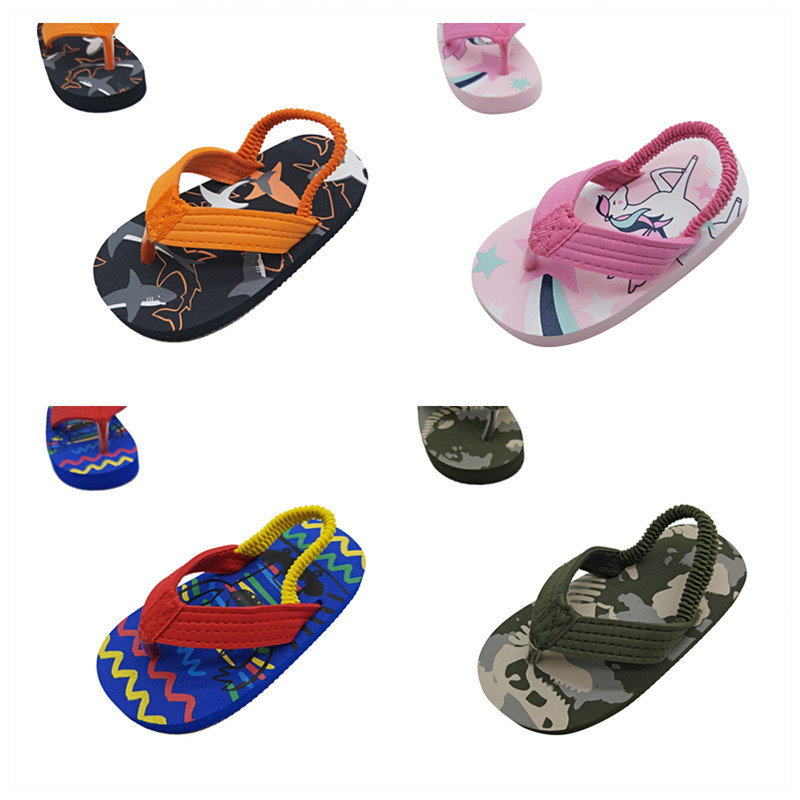 Summer New Children's Slippers Flip Flops Boys Girls Shoes Beach Shoes Baby Shoes Flip Flop Sandals Wholesale