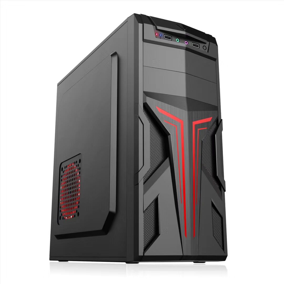 V7 desktop computer host large chassis Internet cafe Atx game Office business empty chassis wholesale back line 2.0