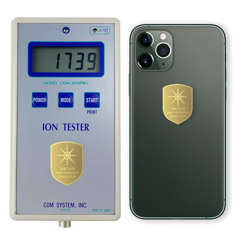 5g Emf Protection Shield-Shaped Radiation-Proof Energy Mobile Phone Sticker 24K Metal Energy Sticker Factory Wholesale