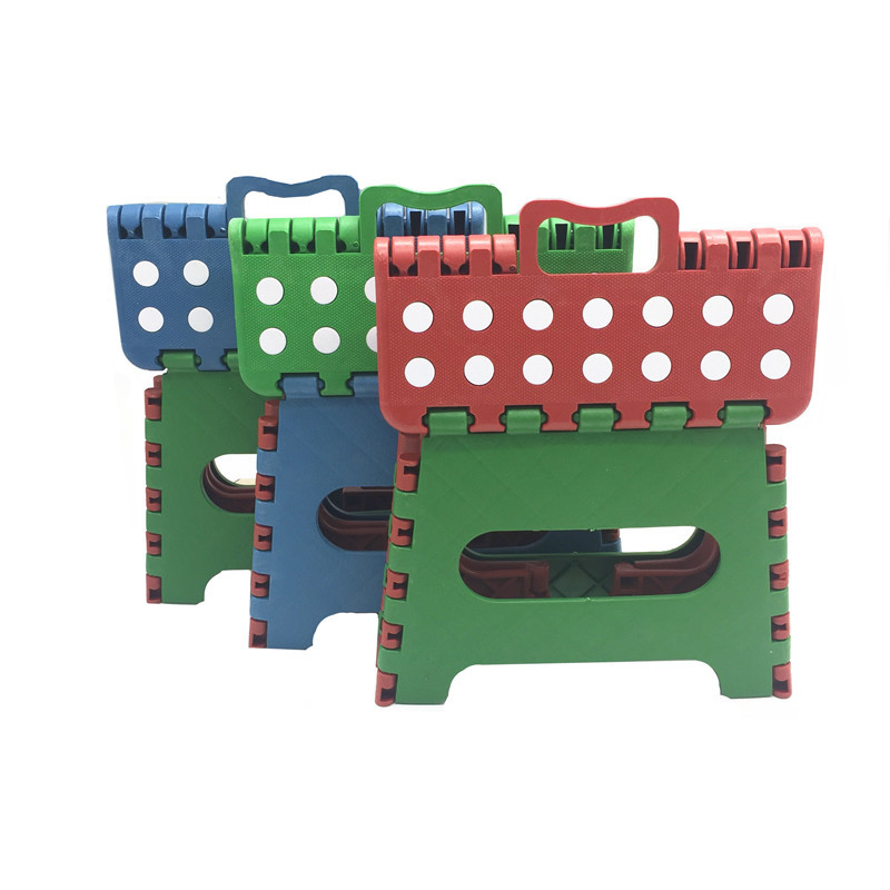Plastic Stool for Kidsren, Thickeneded and Foldableable, Portable Baby Stool, Dot Maza