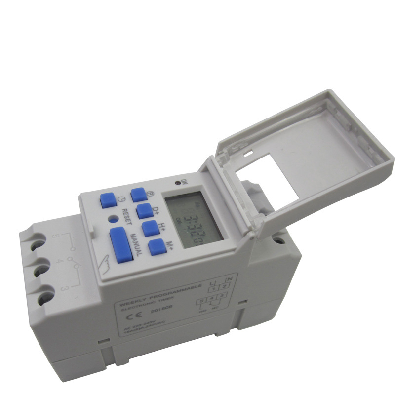 Factory direct selling Chinese and English microcomputer time-controlled switch THC15A guide rail timer distribution box Type 16A special price